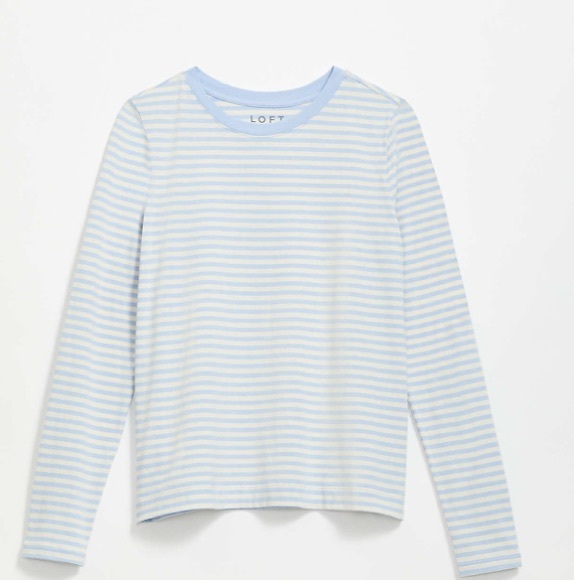 LOFT Tops - LOFT Long Sleeve Striped Tee